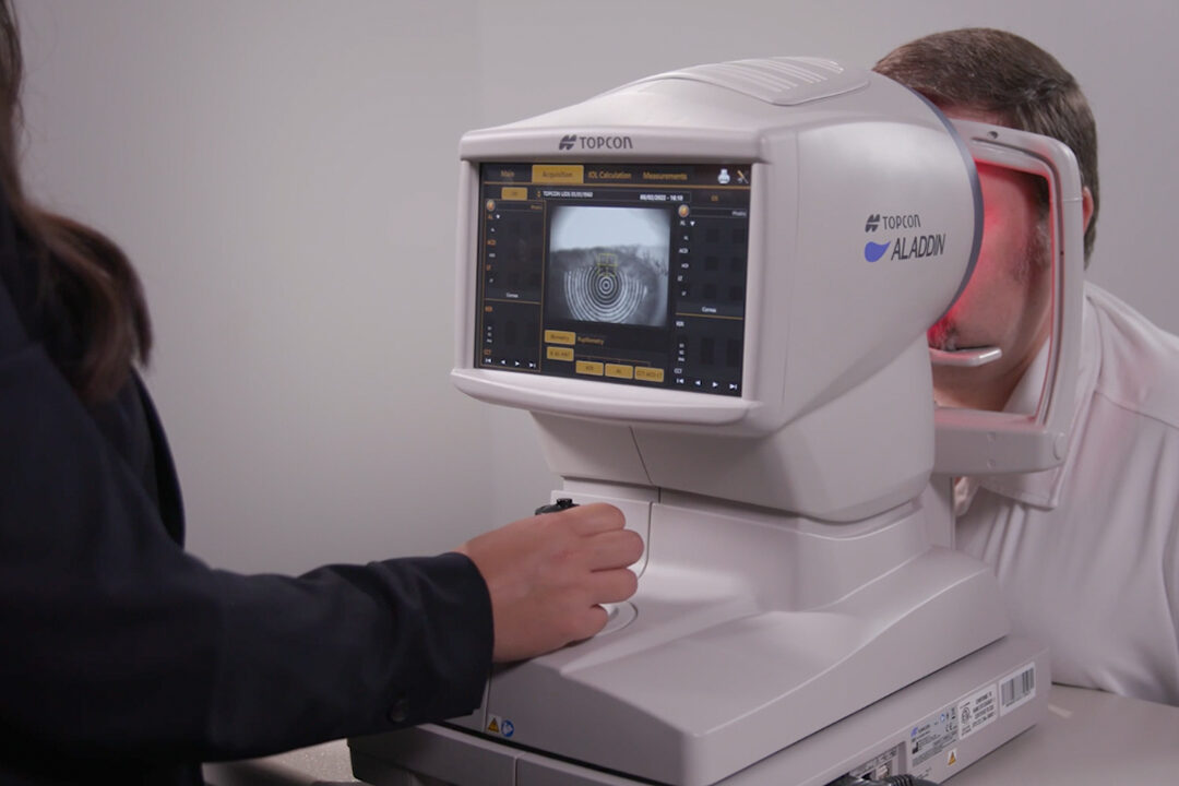 Topcon Aladdin and patient